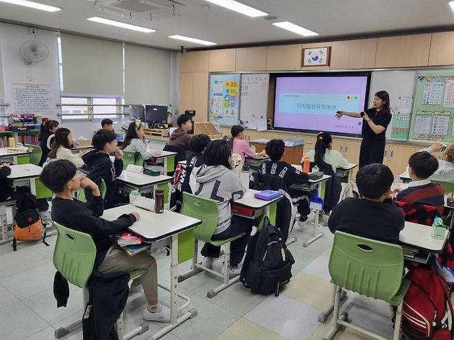 지난해 찾아가는 디지털 성범죄 예방교육현장ⓒ성동구 제공