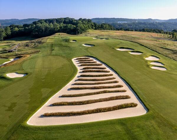 김주형, 임성재, 김시우, 안병훈 프로가 출전한 USGA가 주관하는 2025년 미국프로골프(PGA) 투어 메이저 대회 US오픈 대회장 코스의 모습이다. 사진제공=USGA/Fred Vuich