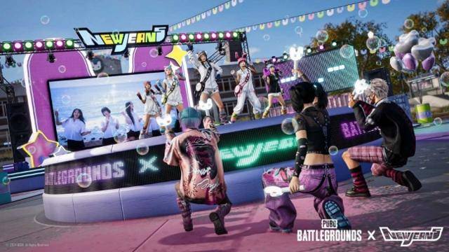 그룹 뉴진스와 게임 'PUBG : 배틀그라운드'가 협업한 캐릭터 외형 상품. 크래프톤