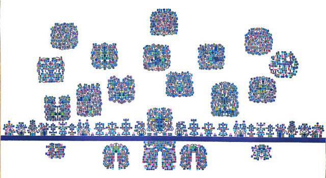 이정현 작가가 그린 F. Schubert Arpeggione Sonata in a minor, 2nd, 3rd mov. 악보. 아트센터 올'리브 제공.