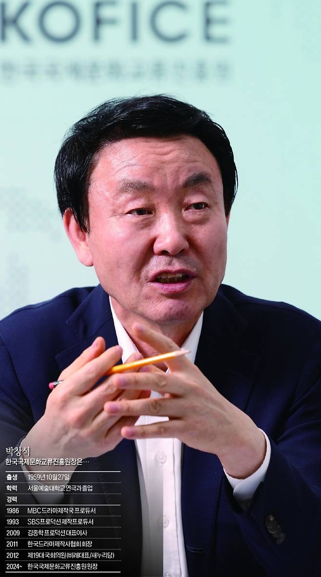 [K포럼] 박창식 원장이 9일 오후 서울 상암동 한국국제문화교류진흥원에서 일간스포츠와 인터뷰를 하고 있다. 김민규 기자 mgkim1@edaily.co.kr /2025.06.09/