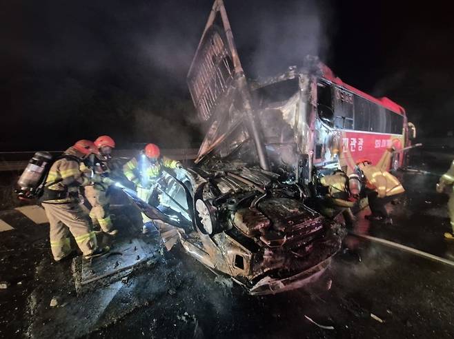 화재 현장. 충남 당진소방서 제공