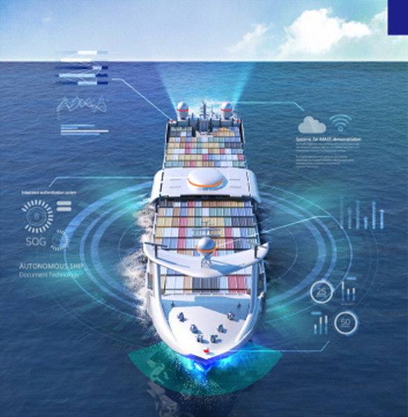 자율운항선박 개념도.