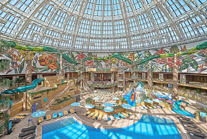 The indoor Splash Bay water park at Inspire Entertainment Resort [INSPIRE ENTERTAINMENT RESORT]