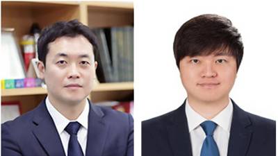 (사진 왼쪽부터)방창현 성균관대 교수 및 박형기 미메틱스 대표/사진제공=미메틱스