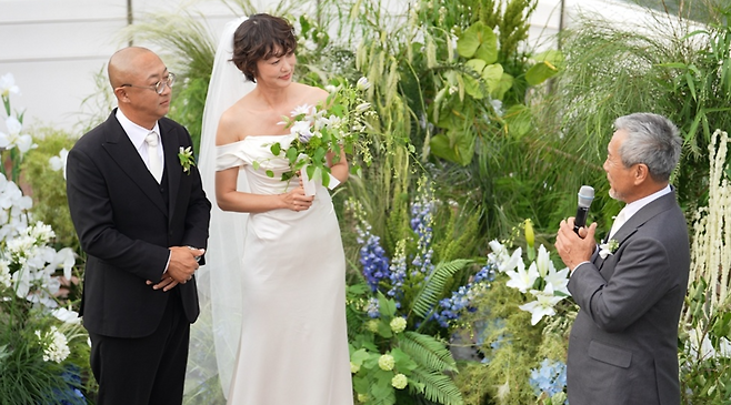 배우 최여진 결혼식 장면.[SBS TV]