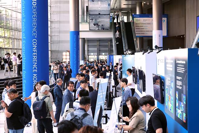 지난달 29일 서울 코엑스에서 열린 다쏘시스템 ‘3D익스피리언스 코리아 컨퍼런스 2025’의 모습. [다쏘시스템 제공]