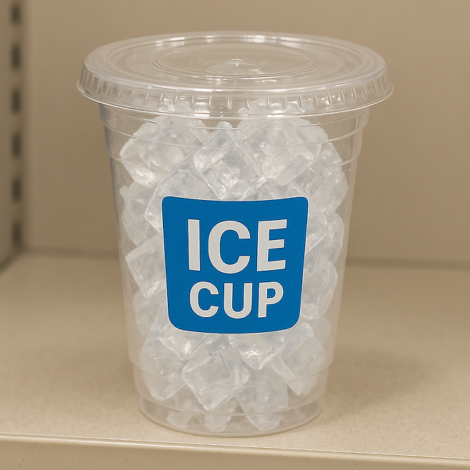 일회용 얼음컵. [챗GPT를 이용해 제작]
