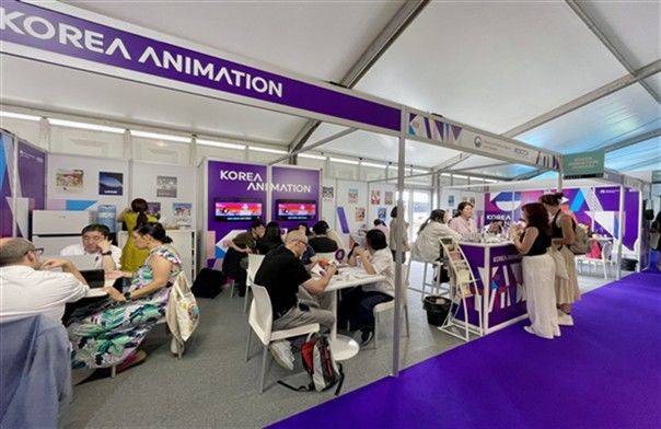한국콘텐츠진흥원이 10~13일 프랑스 안시에서 열린 2025 안시 국제 애니메이션 필름마켓에서 한국공동관을 운영했다. (사진=콘진원 제공) *재판매 및 DB 금지