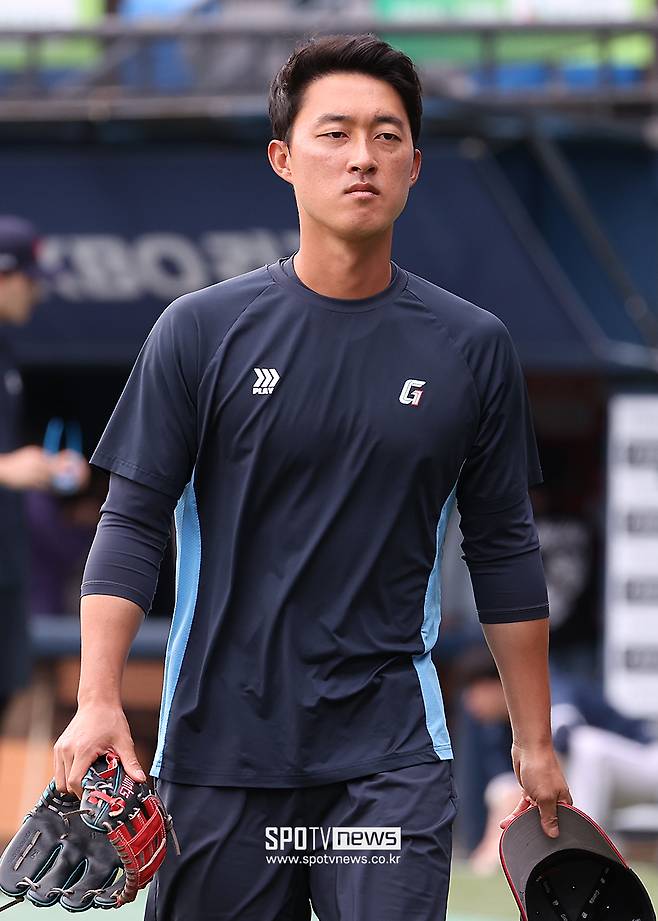 ▲ 올해 공식 경기는 퓨처스리그 1경기가 전부인 노진혁&nbsp; ⓒ곽혜미 기자