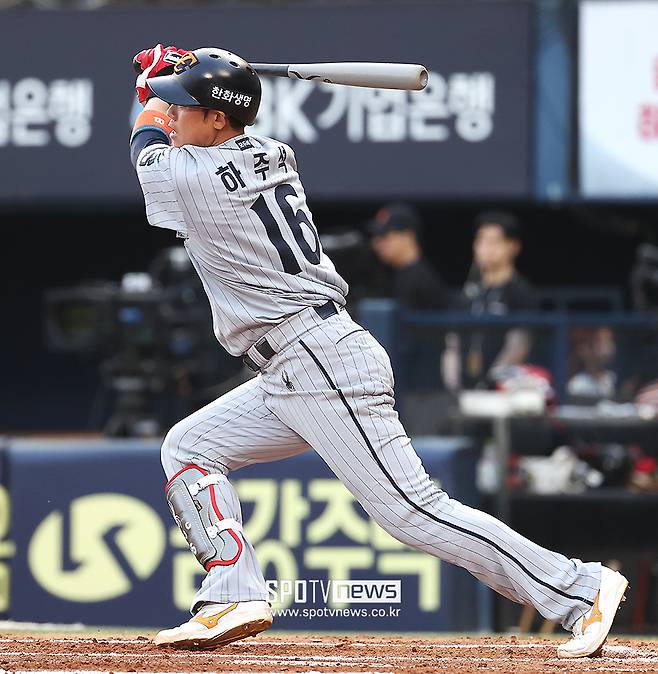 ▲ 다시 치열한 내야 자리 경쟁을 벌일 하주석 ⓒ곽혜미 기자