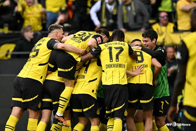 도르트문트 선수단. /AFPBBNews=뉴스1