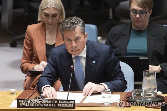 톰 플레처 유엔 인도주의·긴급구호 조정 담당 사무차장 [EPA=연합뉴스 자료사진]