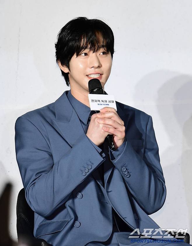 17일 롯데시네마 건대입구에서 영화 '전지적 독자 시점' 제작보고회가 열렸다. 인사하는 배우 안효섭. 자양동=송정헌 기자songs@sportschosun.com/2025.06.17/