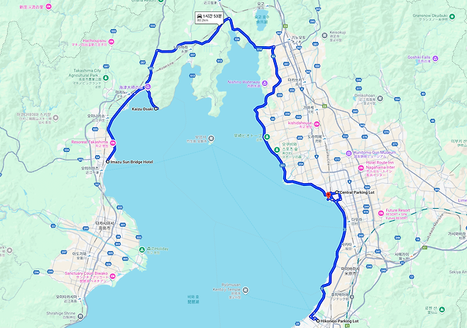 스크린샷 2025-06-17 010959.png 일본 랜트카 여행 59일 19일차, 20일차, 21일차 루트