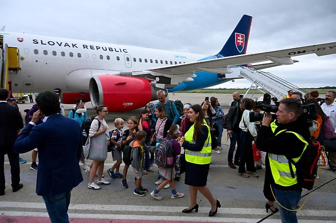 16일, 요르단 암만을 통해 귀국한 슬로바키아, 체코, 오스트리아, 슬로베니아 등 사람들이 슬로바키아 브라티슬라바 M.R.슈테파니크 공항에 도착했다. 이날 귀국 항공편은 이란의 미사일이 이스라엘을 타격하는 가운데 이스라엘에서 탈출하려는 유럽인들을 태우고 요르단 암만에서 출발했다. 이들은 공항에 도착한 후 슬로바키아 당국의 지원을 받으며 각자의 본국으로 귀환했다. 로이터 연합뉴스