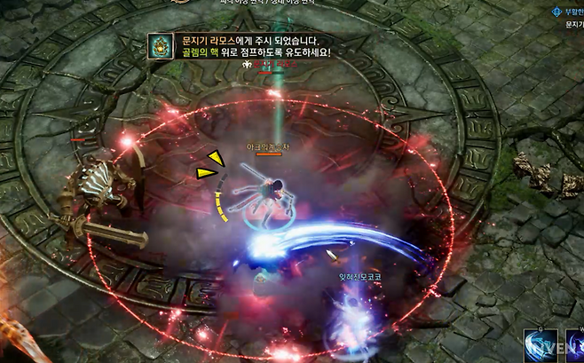 ▲ 게이지를 소모해 회피하는 오토 회피기능