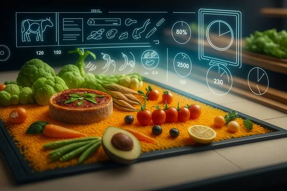 AI 식품 이미지. 챗GPT