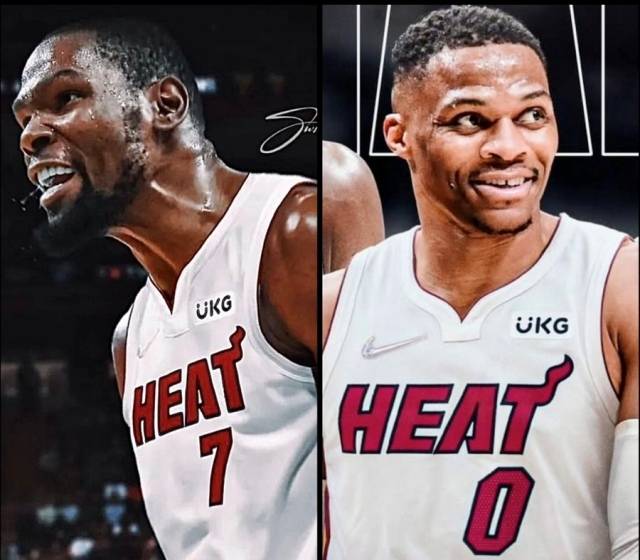 말 그대로 ‘초대박’ 시나리오다. 케빈 듀란트와 러셀 웨스트브룩이 9년 만에 재회할 가능성이 있다. 사진=X