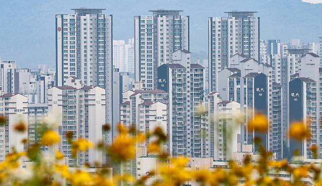 오는 7월부터 시행되는 3단계 스트레스 총부채원리금상환비율(DSR) 영향으로 서울 외곽 노도강(노원·도봉·강북)의 실거래 신고가가 속출하고 있다. 사진은 서울 시내 아파트 단지 모습 /사진=뉴스1