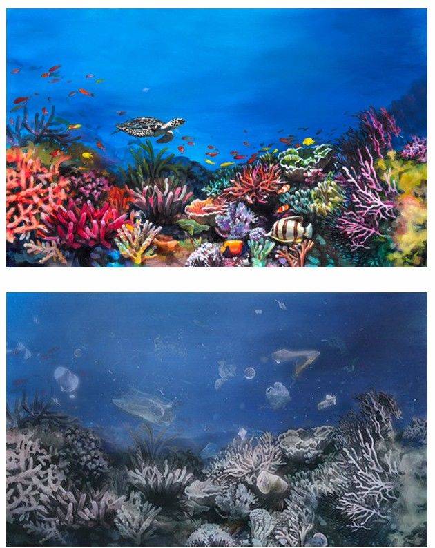 김정아 한걸음다가서면바꿀수있어요: 산호 You Can Change It If You Take One Step Closer: Coral 아크릴, 렌티큘러, 디아섹 60.5x99 cm  2025 Courtesy of the artist and Duson Gallery 이미지제공: 두손갤러 *재판매 및 DB 금지