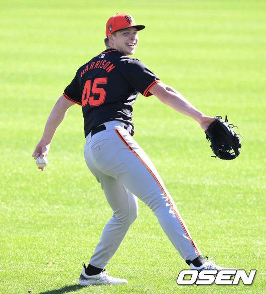 [OSEN=이대선 기자] 샌프란시스코 카일 해리슨.  2024.02.16 /sunday@osen.co.kr
