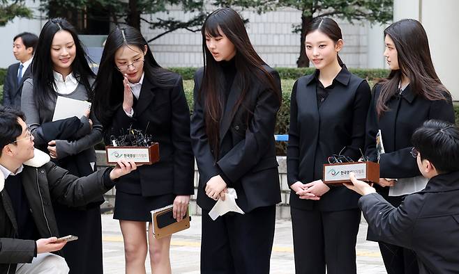 그룹 뉴진스(하니, 민지, 혜인, 해린, 다니엘). 뉴시스