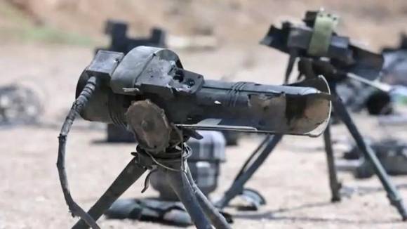 이란 언론이 공개한 이란 내부에서 발견된 이스라엘의 스파이크 미사일 발사대. 엑스 캡처