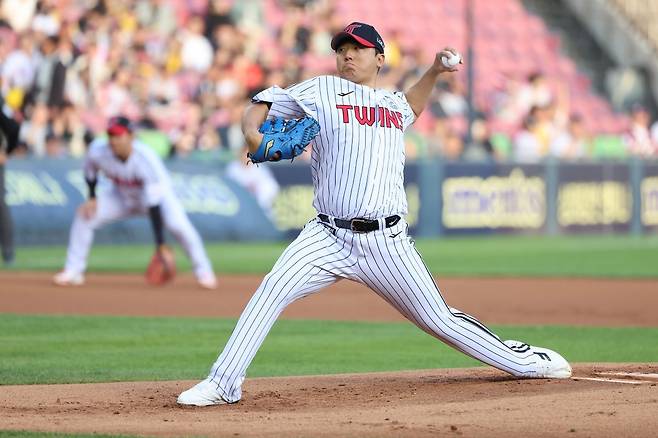 2025시즌 팀에 활력을 불어넣고 있는 ‘하위라운더’ LG 송승기. 사진제공｜LG 트윈스