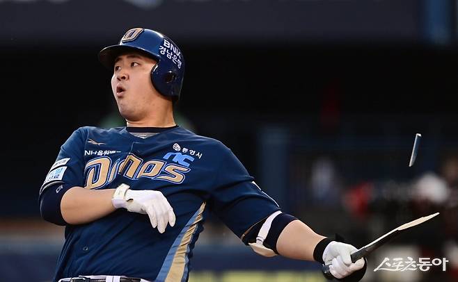 NC 김형준은 올 시즌 7회 이후, 2점차 이내의 승부처에서 가장 많은 홈런을 쳐낸 타자다.