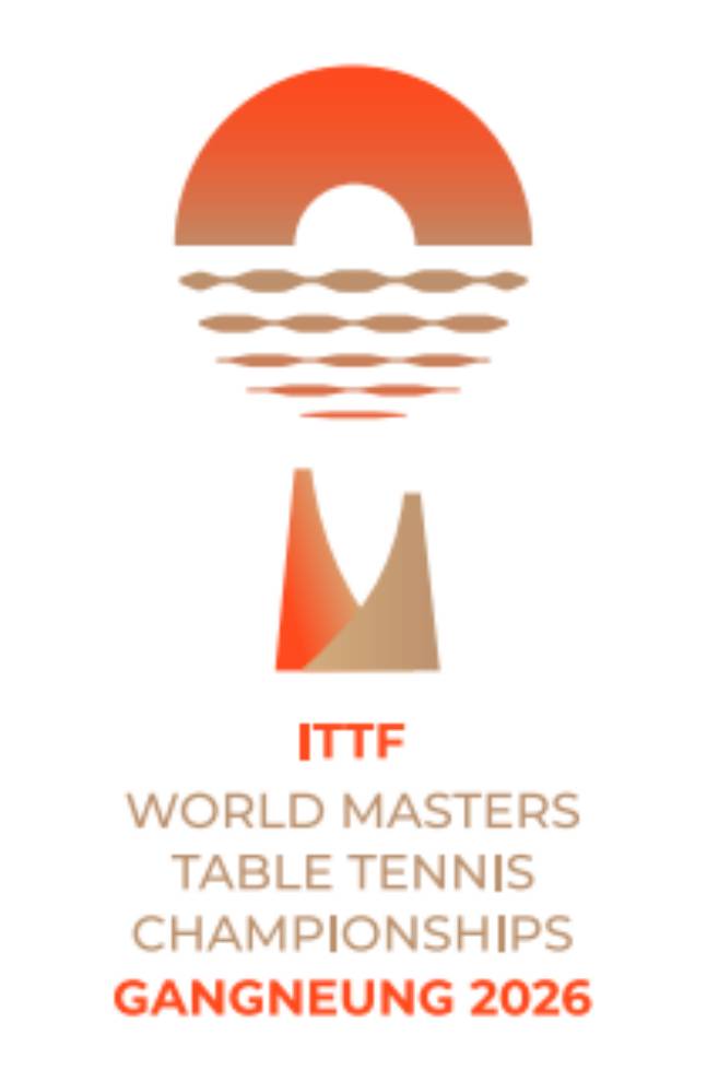 2026 강릉 세계 마스터즈 탁구 선수권대회 앰블럼. /사진=2026강릉세계마스터즈탁구선수권대회 조직위 제공