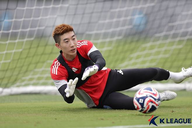 미국 샬럿에서 진행 중인 울산 HD의 2025 국제축구연맹(FIFA) 클럽 월드컵 훈련 중인 조현우. /사진=한국프로축구연맹 제공