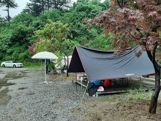 비오는 날 캠핑 [촬영 성혜미]