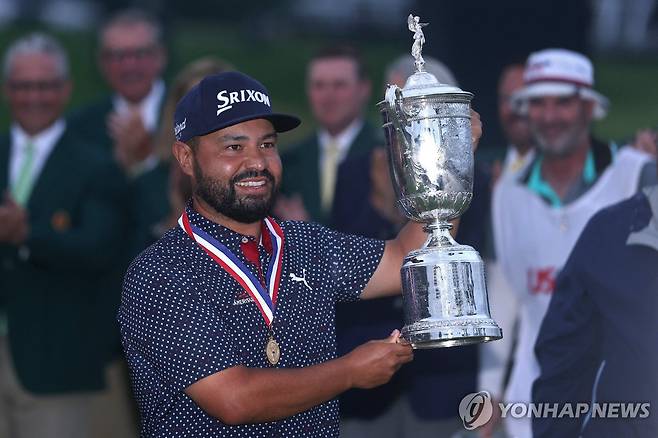 US오픈 우승 당시 J.J. 스펀 [게티이미지/AFP=연합뉴스]
