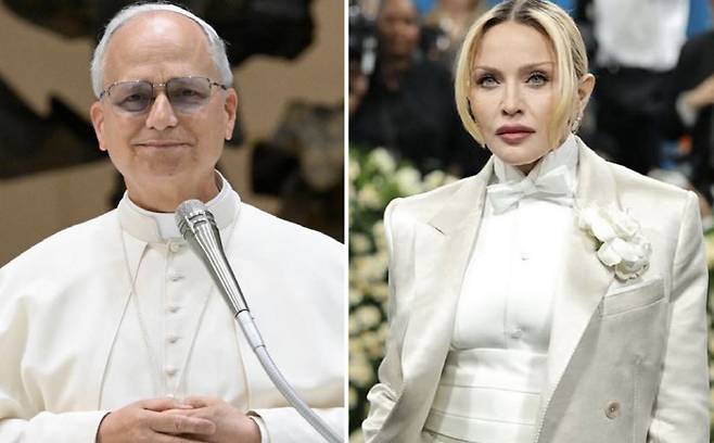레오 14세 교황(왼쪽)과 팝스타 마돈나.사진출처=인스타그램