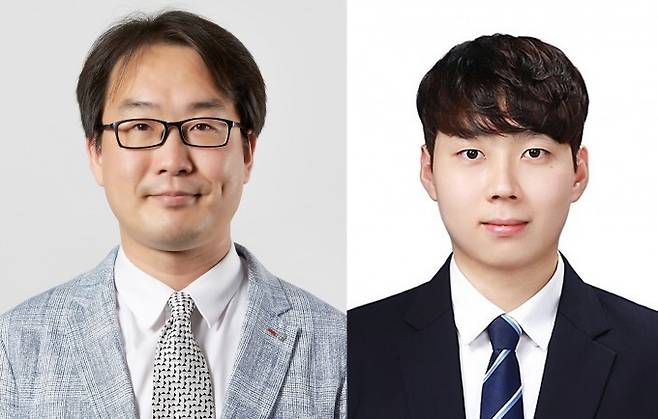 왼쪽부터 울산과학기술원(UNIST) 김동혁 에너지화학공학과 교수, 우지훈 연구원.UNIST 제공