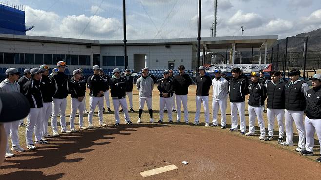 지난 2월 부산 기장에서 열린 KT 퓨처스 스프링캠프. KT 제공