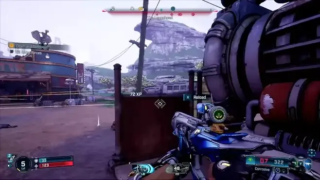 ▲ 라파는 엑소슈트의 힘을 활용한 여러 무기 활용에 특화되어 있다