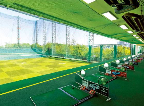 반얀트리 서울 멤버십 회원에게 제공되는 골프 레인지 내부. 반얀트리 서울 제공