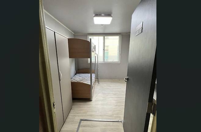 A dormitory for foreign workers at Hanwha Ocean’s shipyard in Geoje, South Gyeongsang. [HANWHA OCEAN]