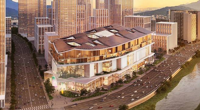 광주 첫 복합쇼핑몰 '더현대 광주' 조감도. 광주광역시 제공