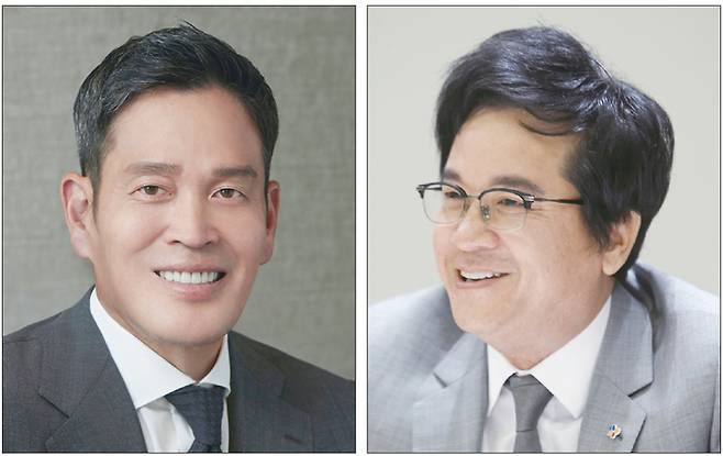 신세계그룹과 CJ그룹 사이 전략 동맹이 더욱 공고해지는 중이다. 정용진 신세계그룹 회장(왼쪽)과 이재현 CJ그룹 회장(오른쪽)은 사촌지간으로, 두 그룹은 범삼성가로 분류되는 혈연관계다. (각 사 제공)