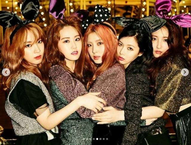 가수 현아가 그룹 포미닛으로 활동하던 시절을 추억했다. /사진=현아 SNS