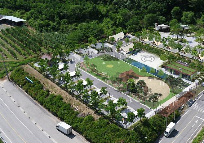 청량산 수원캠핑장 계획도. 수원특례시 제공