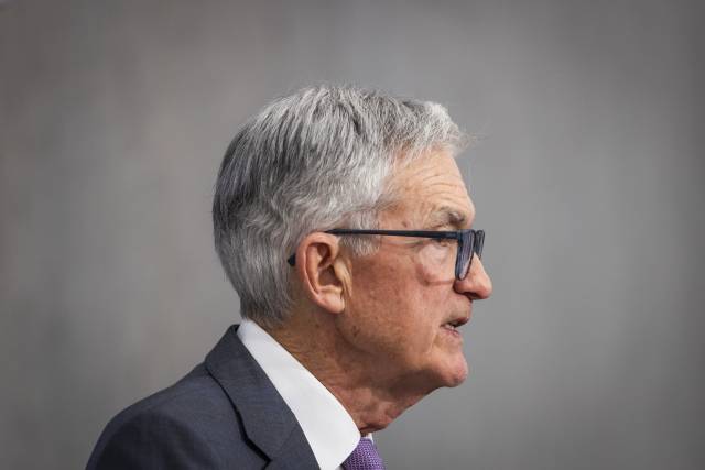 제롬 파월 연방준비제도(Fed·연준) 의장이 지난 2일(현지 시간) 미국 워싱턴DC에서 열린 내부 컨퍼런스에서 개회사를 하고 있다. EPA연합뉴스