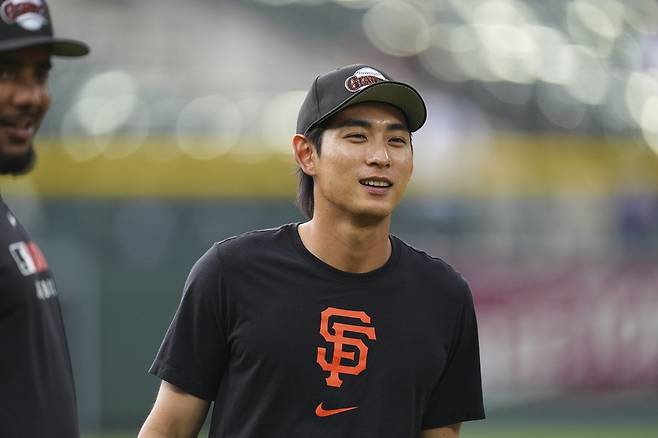 샌프란시스코 이정후는 18일 오라클파크에서 열린 클리블랜드전에서 1번타자 중견수로 선발출전해 4타수 1안타 1득점을 기록했다.  AP뉴시스