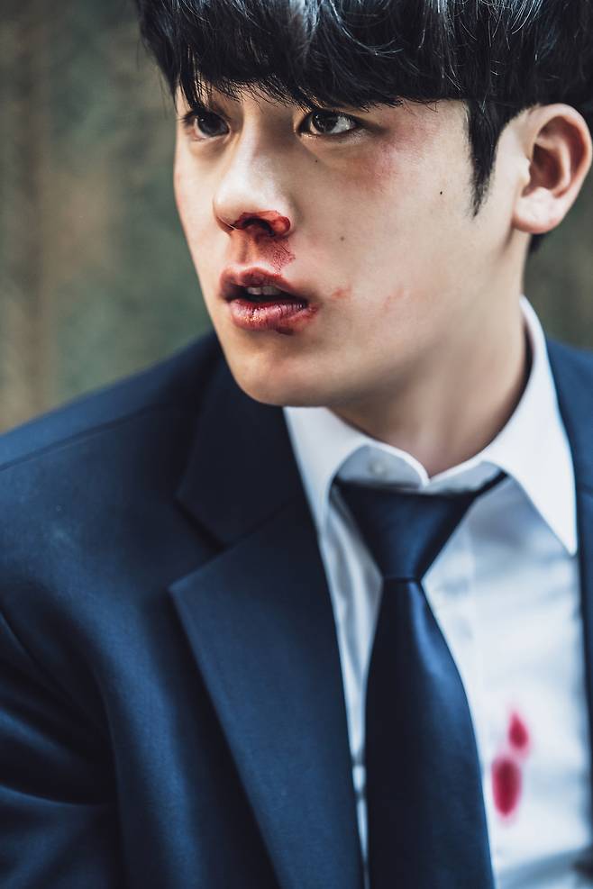 웨이브 오리지널 드라마 ‘ONE:하이스쿨 히어로즈’ 한 장면. 사진 웨이브