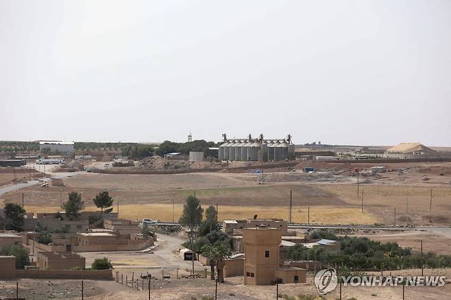 미군이 철수한 시리아 하사카의 텔바이다르 미군기지 [로이터 연합뉴스 자료사진. 재판매 및 DB 금지]