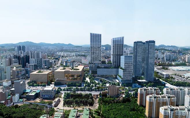 광주신세계 '종합 버스터미널 복합화사업 개발' 조감도. /광주시 제공