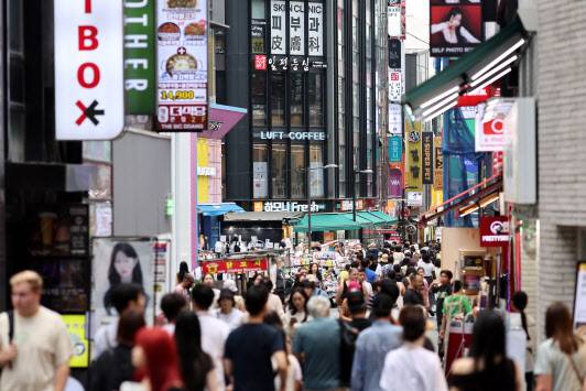 사진은 8일 서울 명동 거리. (사진=연합뉴스)